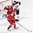 PARIS, FRANCE - MAY 8: Belarus's Dmitri Korobov #89 blocks a shot while his teammate Mikhail Karnaukhov #69 and Canada's Nate Mackinnon #29 look on during preliminary round action at the 2017 IIHF Ice Hockey World Championship. (Photo by Matt Zambonin/HHOF-IIHF Images)